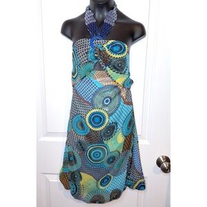 Beaded halter dress